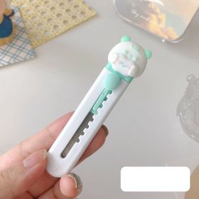 1pc Cartoon Animal Utility Knife, Mini Paper Cutting Knife, Student Stationery Hand Knife, Office Envelope Express Box Opening Knife