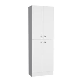 Lynch Kitchen Pantry 71" H, 4 Doors, 5 Adjustable Shelves, Laundry