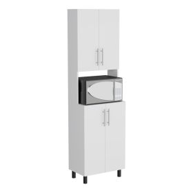 Olivet Kitchen Pantry, 4 Doors, 4 Shelves