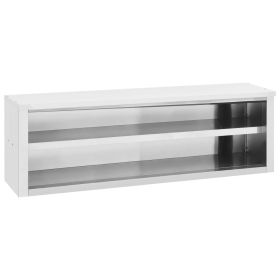 Kitchen Wall Cabinet 59.1"x15.7"x19.7" Stainless Steel