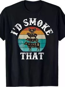 Humorous retro barbecue party smoked master dad gift - I'll grill that t-shirt
